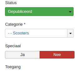 CategorieSelectie